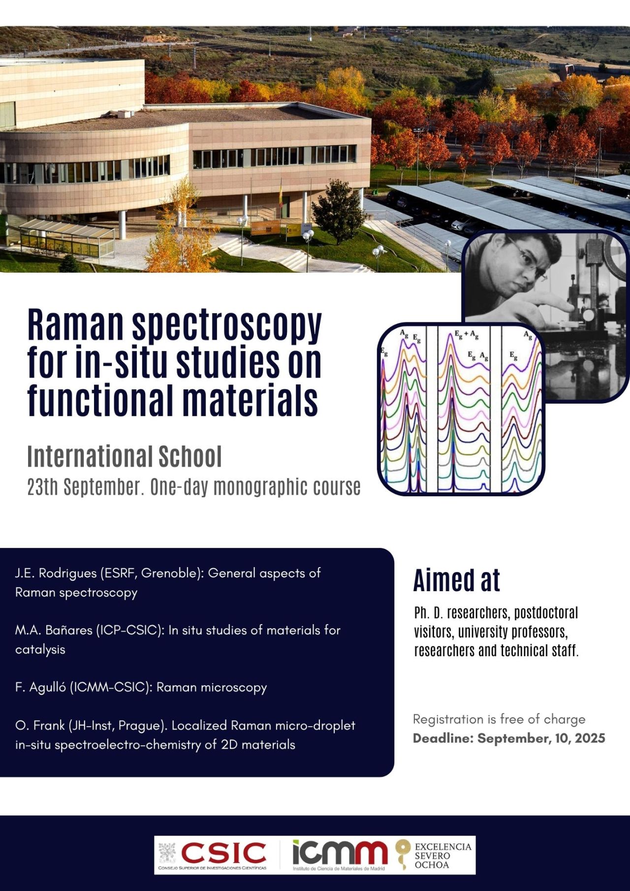 International School on "Raman spectroscopy for in-situ studies on functional materials"